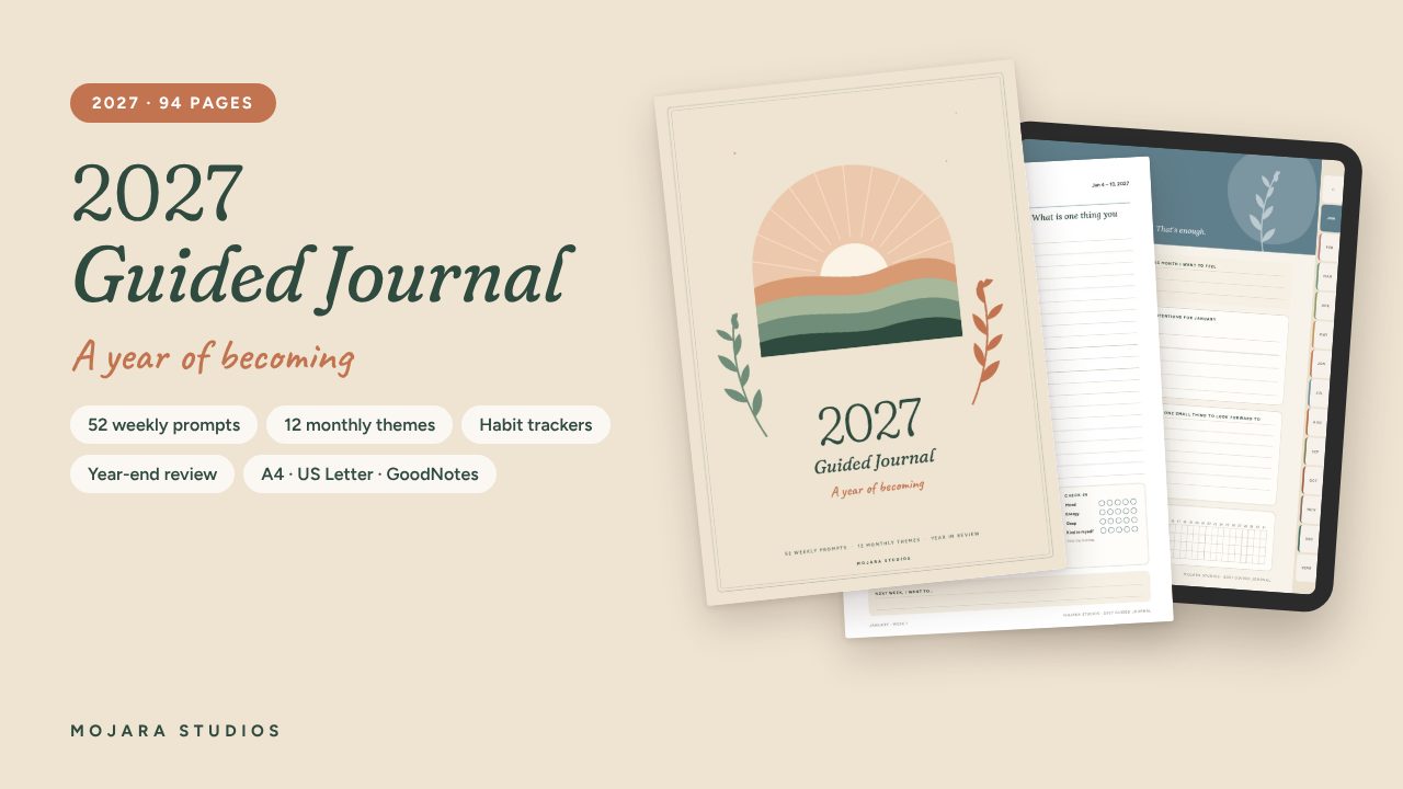 2027 Guided Journal: A Year of Becoming
