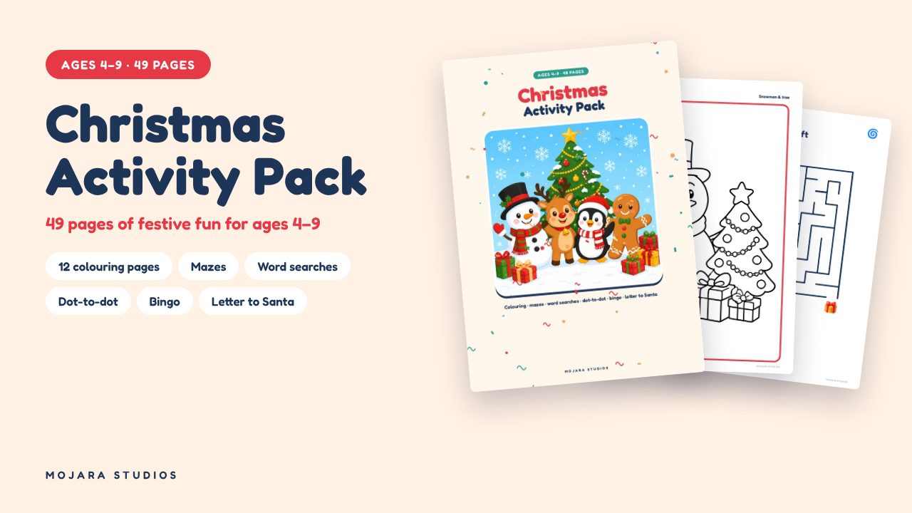 Christmas Activity Pack for Kids