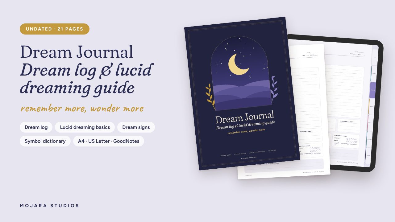 Dream Journal: Dream Log & Lucid Dreaming Guide