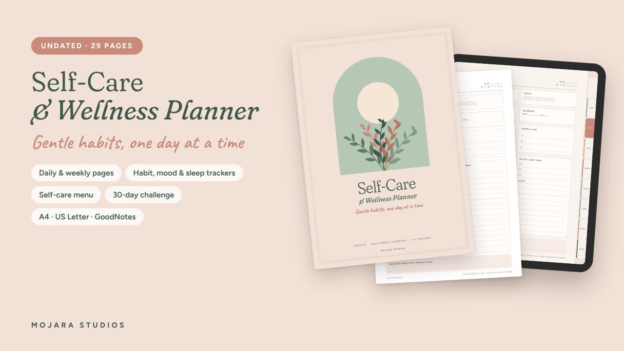 Self-Care & Wellness Planner