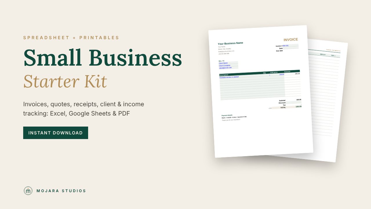 Small Business Starter Kit